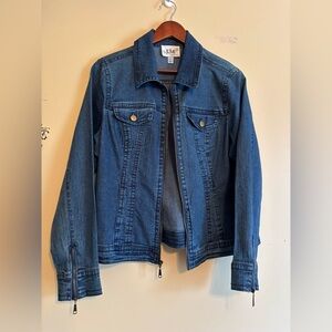 Live A Little Jean jacket womens size XL slim fit
